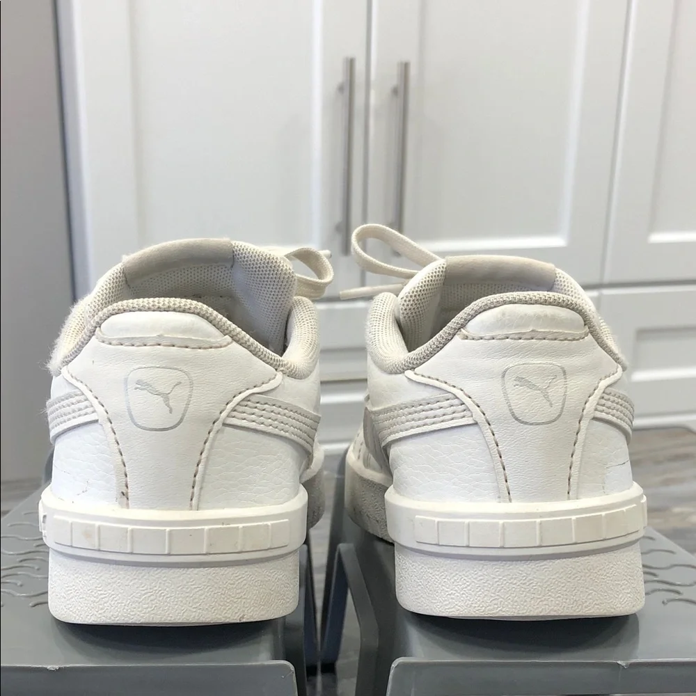 Puma Jada Kids Sneakers | Size CA 12 /US 12C / EU 29 | White Silver | Low-Top - Picture 5 of 11